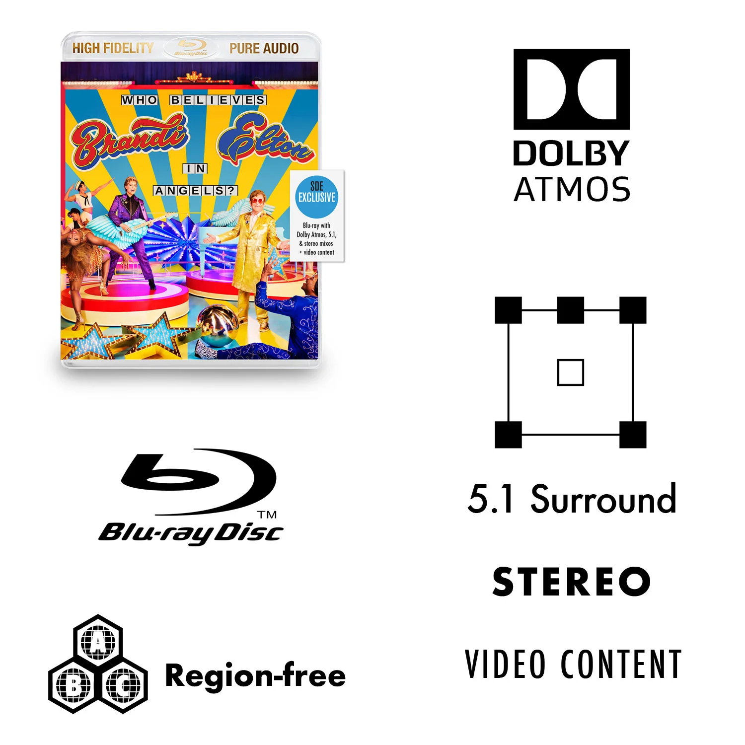 #39 in the SDE Surround Series: Elton John and Brandi Carlile / Who Believes In Angels? SDE exclusive blu-ray - Image 2