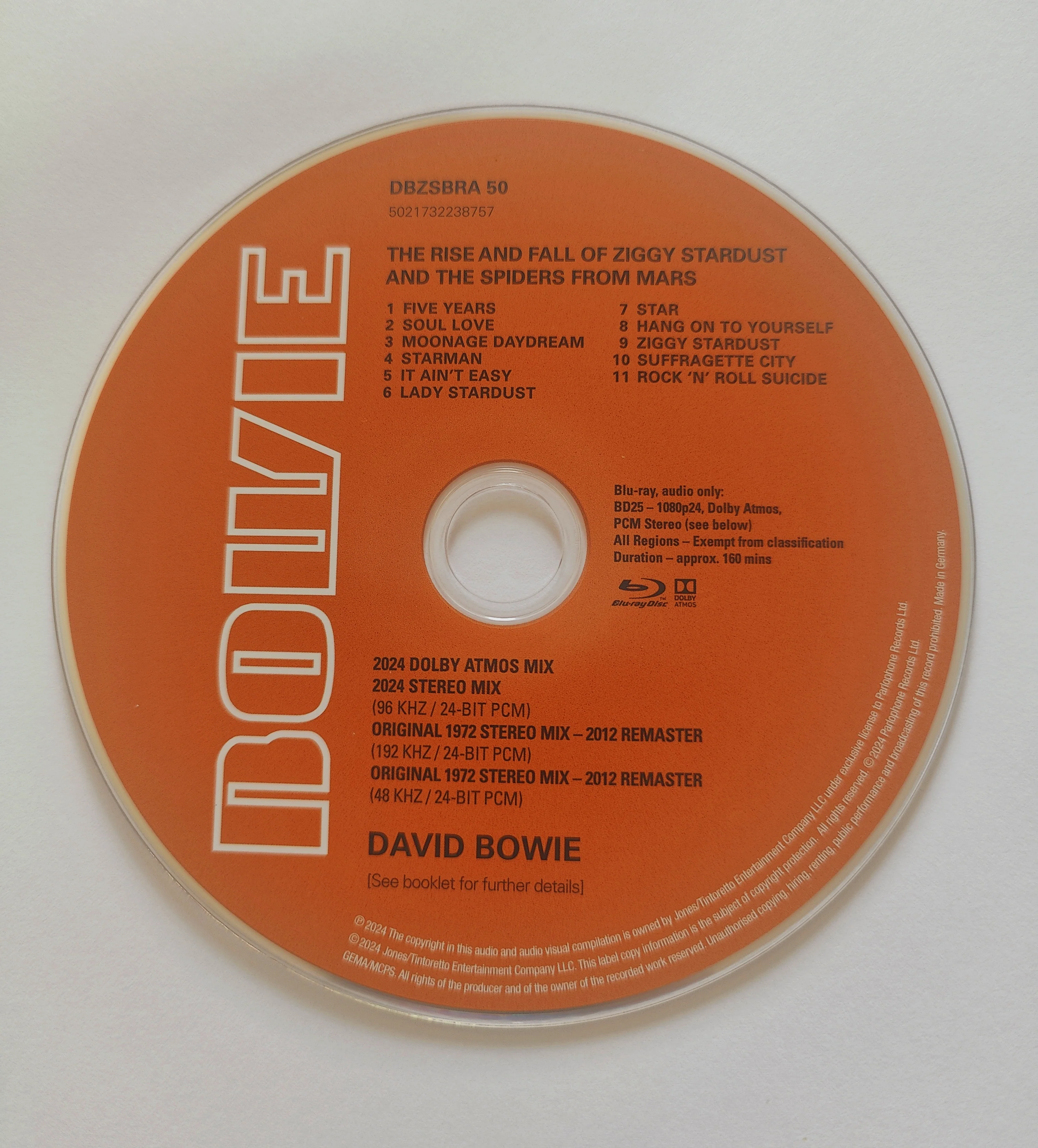 The Rise and Fall of Ziggy Stardust and the Spiders from Mars - blu-ray audio with Dolby Atmos Mix - Image 4