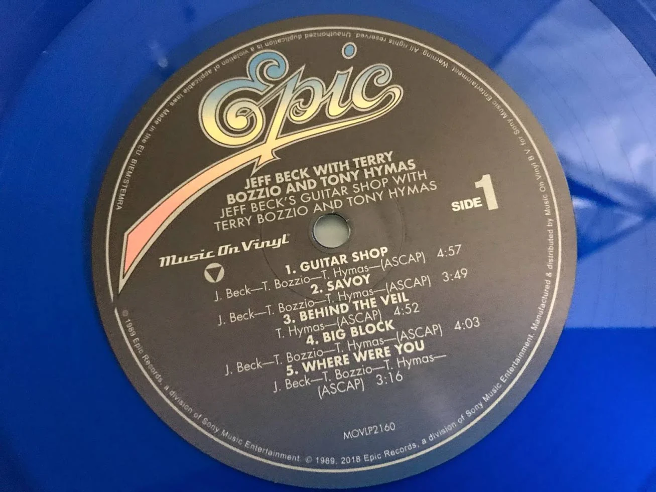 Jeff Beck / "Jeff Beck's Guitar Shop" limited edition blue vinyl - Image 4