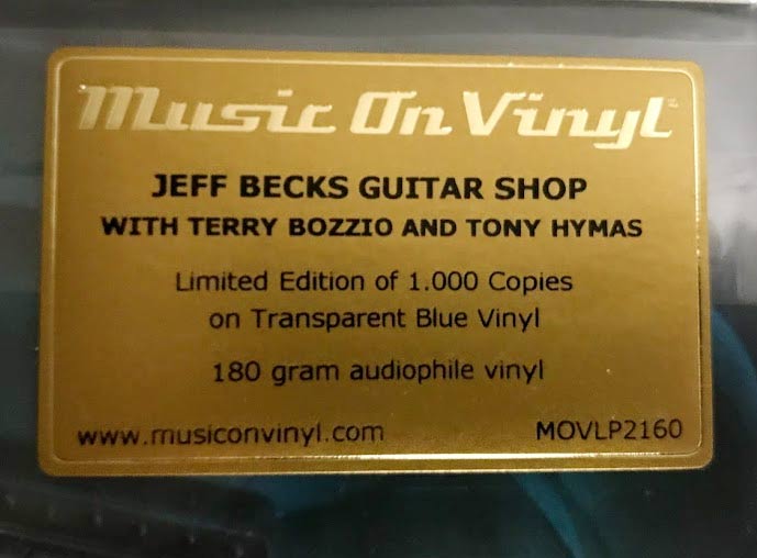 Jeff Beck / "Jeff Beck's Guitar Shop" limited edition blue vinyl - Image 5
