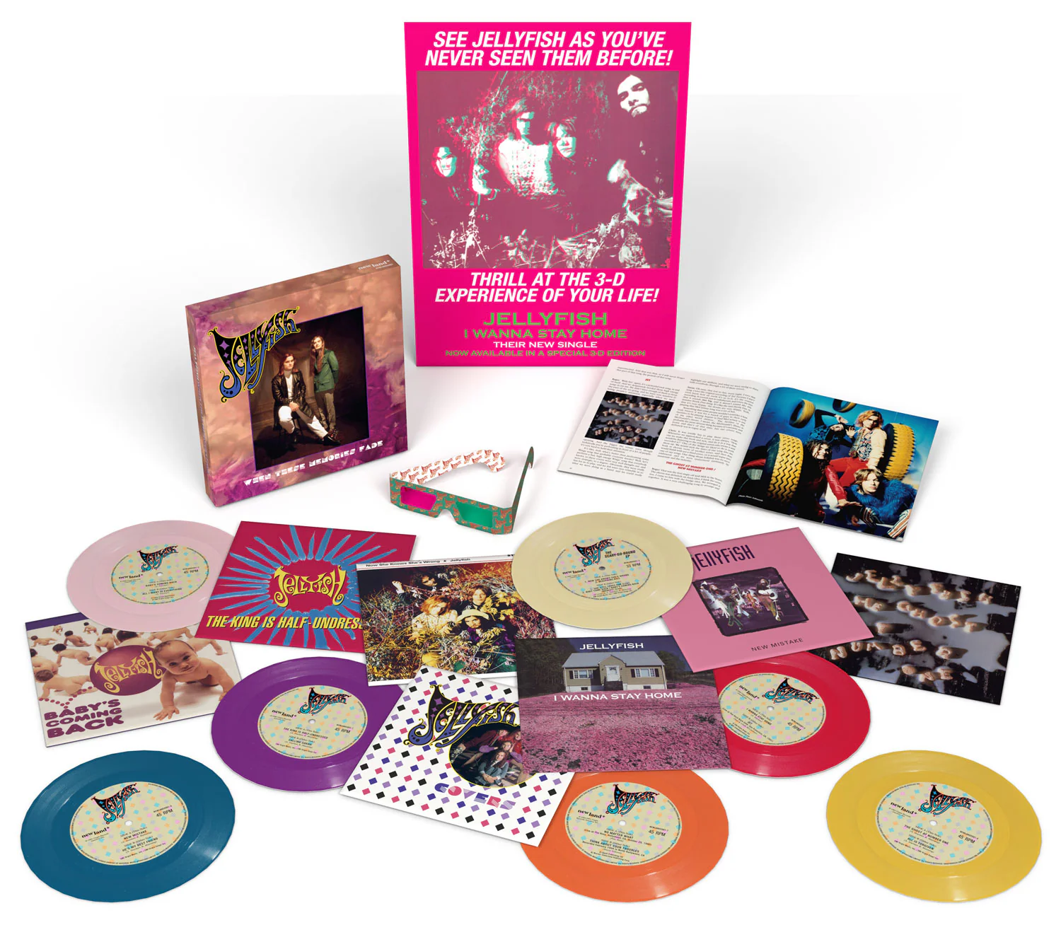 Jellyfish / When These Memories Fade 7" vinyl box set - Image 2