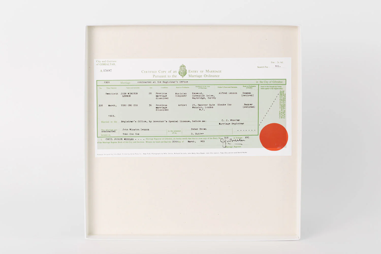 John Lennon & Yoko Ono / Unfinished Music No. 3: Wedding Album / 50th anniversary WHITE vinyl limited edition - Image 6