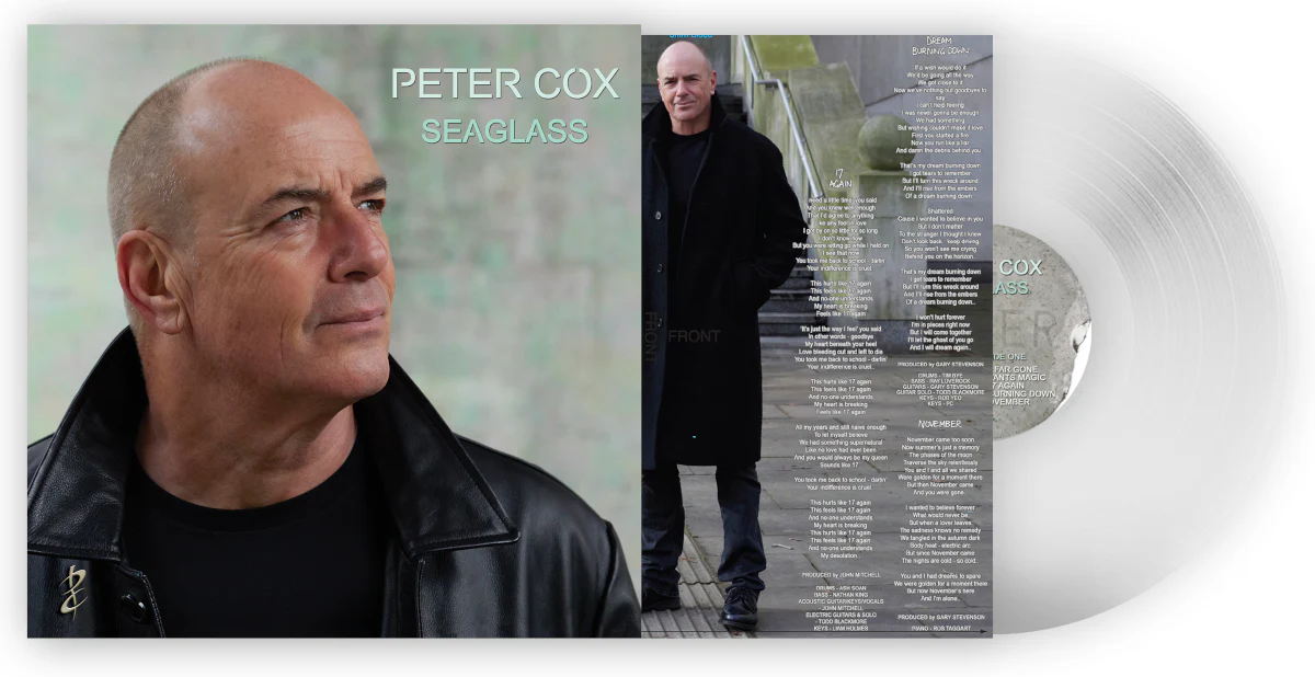 Peter Cox / Seaglass - exclusive clear vinyl LP *signed* - Image 2