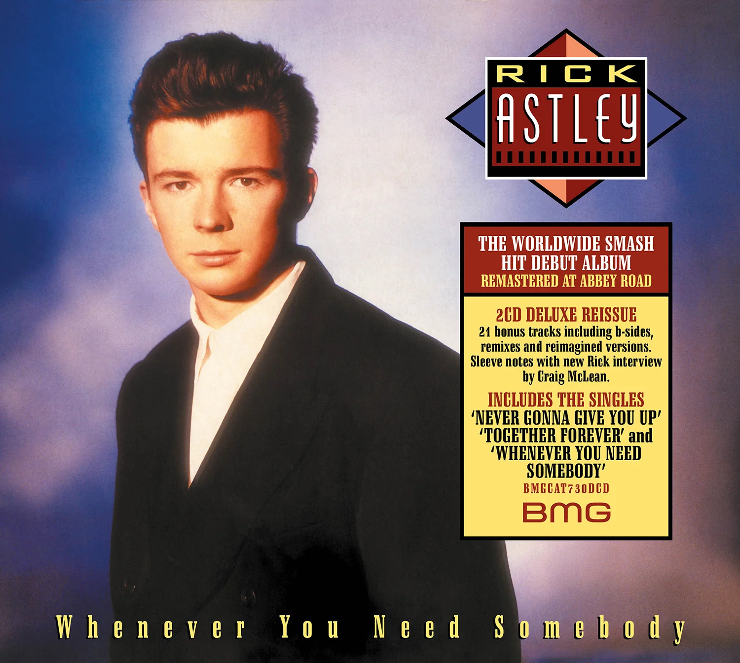 Rick Astley / Whenever You Need Somebody 2CD deluxe with SDE-exclusive Never Gonna Give You Up CD single - Image 4