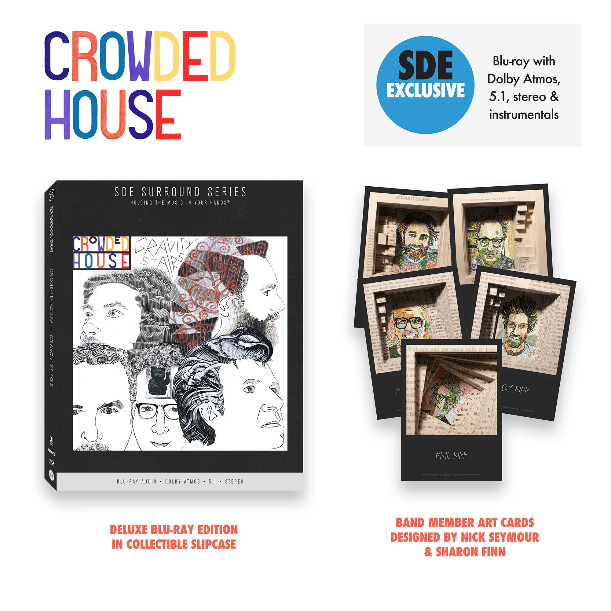 SDE EXCLUSIVE: Crowded House / Gravity Stairs deluxe blu-ray audio edition with Dolby Atmos Mix - Image 2