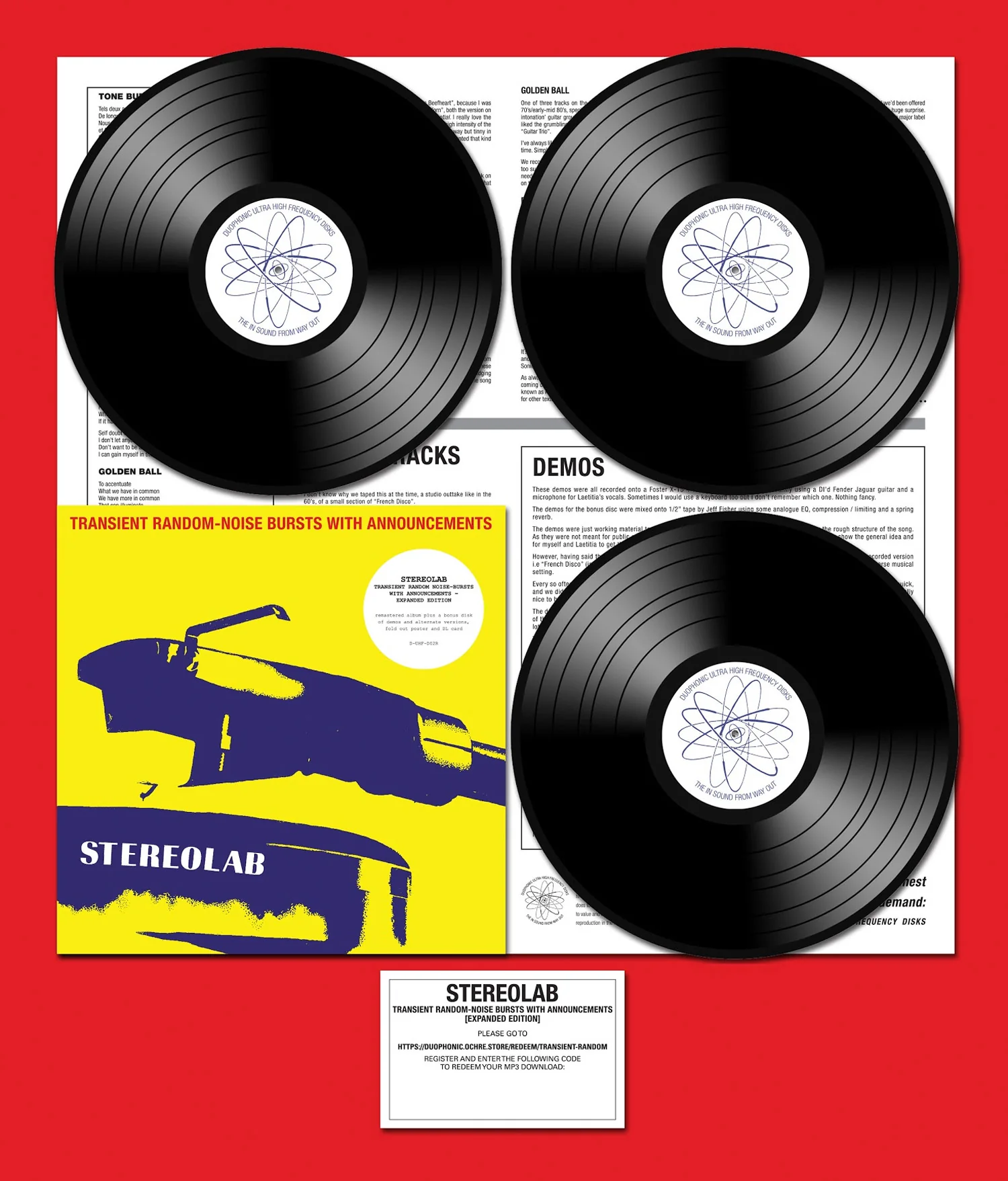 Stereolab / Mars Audiac Quintet / 3LP BLACK vinyl - Image 2