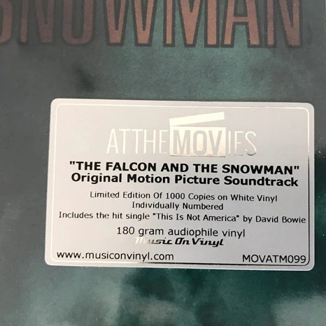 The Falcon and the Snowman  OST / Pat Metheny Group, David Bowie / White Vinyl Limited Edition - Image 3