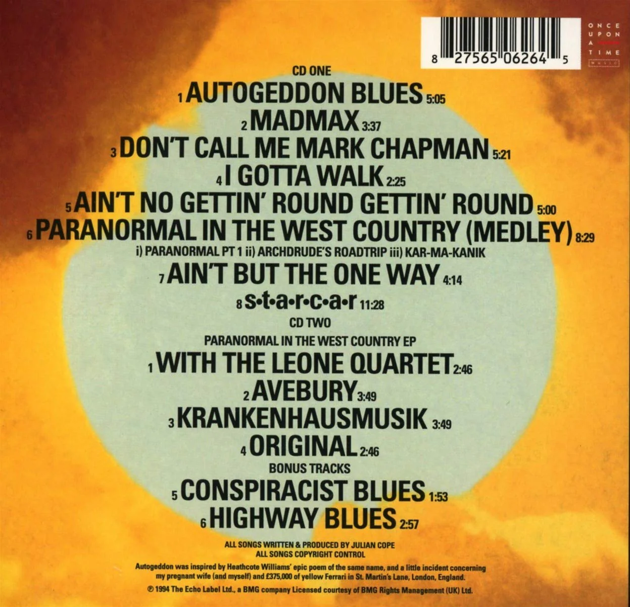 Julian Cope / Autogeddon 2CD deluxe - Image 3
